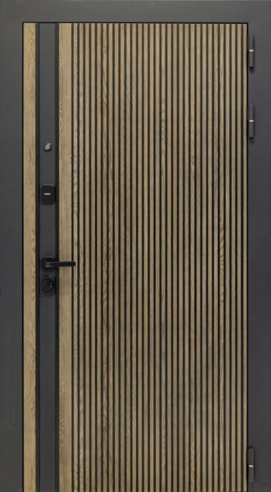 Входная дверь ДвериПРО Rosna Фараон-2 (16мм, мореный дуб) DPRO196884 внешняя сторона