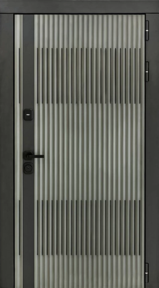 Входная дверь ДвериПРО Elfy СБ-1 (ст. белое, 16мм, капучино) DPRO196897 внешняя сторона